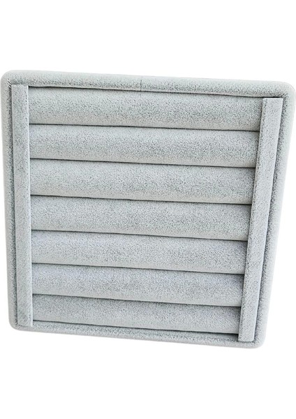 Bilezik & Bileklik & Kelepçe Gri Süet Standı-Tablası ve Düzenleyici Orta 15X15 cm modelleri