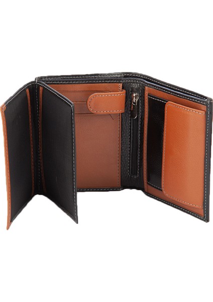 Deri Erkek Cüzdan Siyah-Taba C157-13 fırsatları