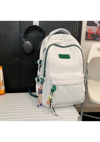 Sırt Çantası Erkek Moda ve Hafif Kore Versiyonu Lise Öğrencileri Için Çok Yönlü Sırt Çantası Kontrast Renk Ortaokul Kızların Okul Çantaları (Yurt Dışından)