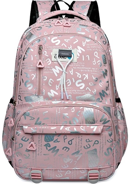 Sırt Çantası Basit Büyük Kapasiteli Ortaokul Öğrencisi Okul Çantası Moda Eğlence Seyahat Sırt Çantası (Yurt Dışından)
