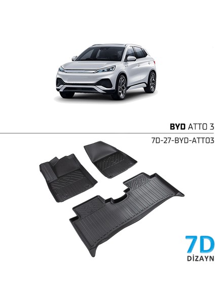 Byd Atto 3 7d Havuzlu Paspas