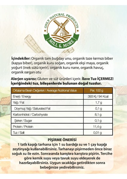 Mill & More 2'li  Bebek Tarhanası 400 G +6 Ay