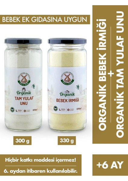 Bebek Irmiği 330 G + Tam Yulaf Unu 300 G Seti