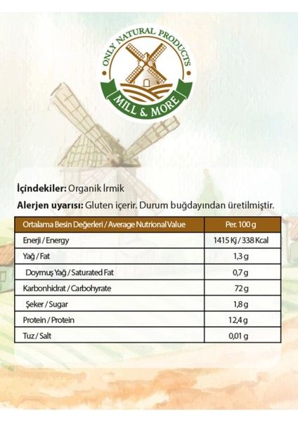 Bebek Irmiği 330 G + Tam Yulaf Unu 300 G Seti