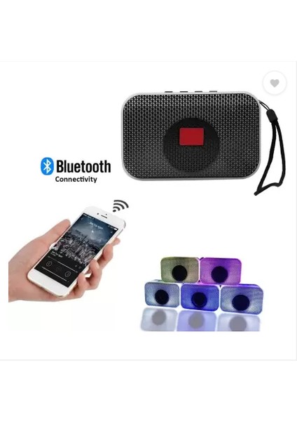 Yeni Nesil Rgb Aydınlatmalı Bluetooth Hoparlör ve Telefon Tutacağı Sd Kart, USB Aux Girişli