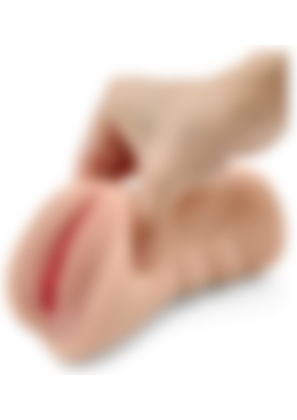 Real Feel Masturbator - 14.5 cm Gerçekçi Tırtıklı Yapay Vajina Mastürbatör