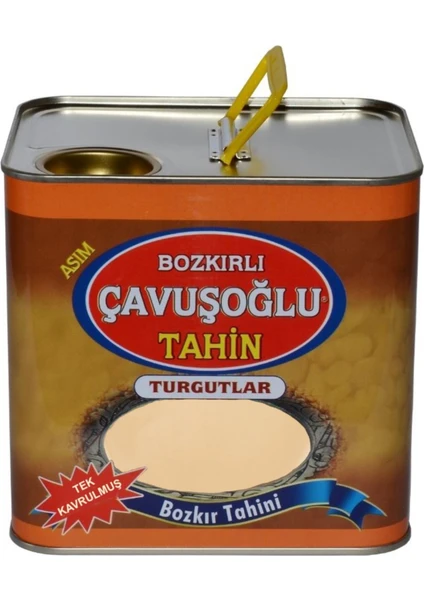 Bozkırlı Çavuşoğlu Çavuşoğlu Tek Kavrulmuş Kepeksiz Beyaz Bozkır Tahin Teneke 1750 gr