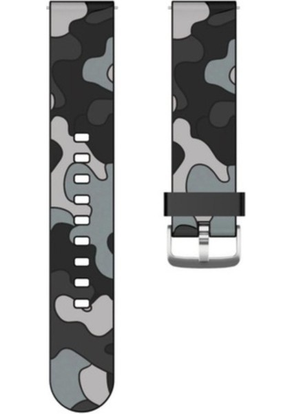 Honor Watch Gs Pro İçin Kamuflaj Silikon Saat Kordonu