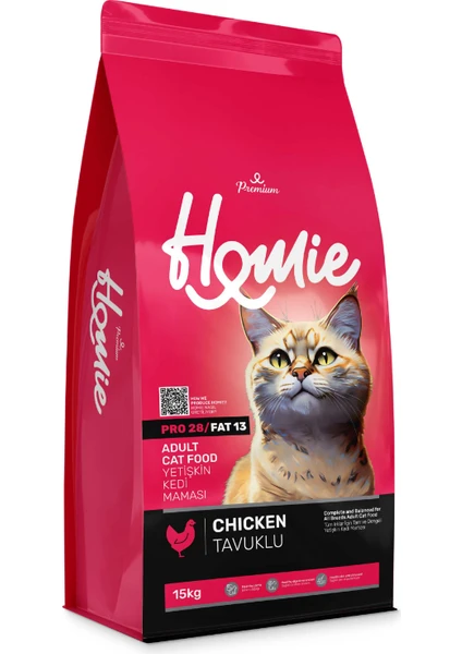 Premium Tavuklu Yetişkin Kedi Maması 15 kg