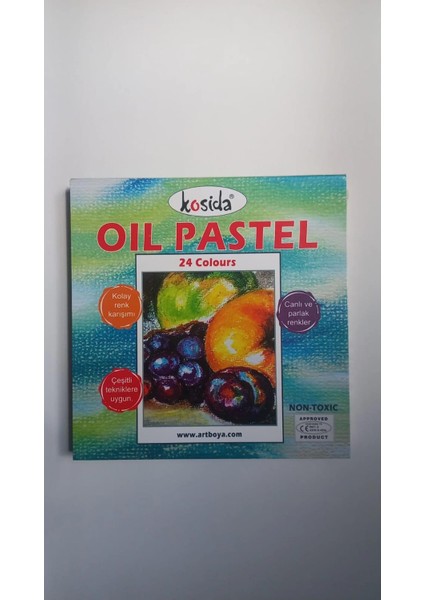 Oil Yağlı Pastel Boya 24 Renk