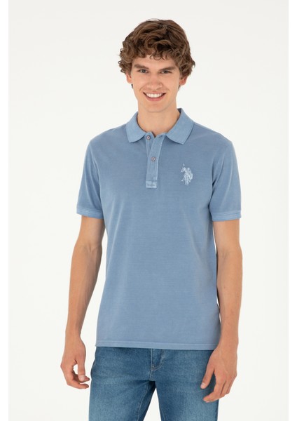 U.S. Polo Assn. Erkek İndigo Basic T-Shirt 50294207-VR028