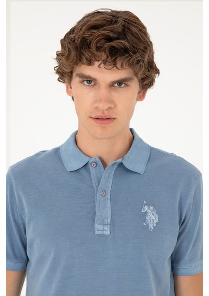 U.S. Polo Assn. Erkek İndigo Basic T-Shirt 50294207-VR028