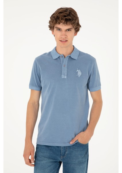 U.S. Polo Assn. Erkek İndigo Basic T-Shirt 50294207-VR028