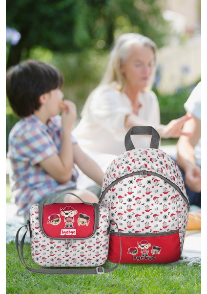 Ana Okulu Çantası 3-7 Yaş Oyuncak ve Okul Öncesi Beslenme Kreş Sırt Çantası Takım