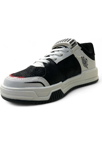 King Kısa Çocuk Sneaker Spor Ayakkabı Siyah - Kırmızı modelleri