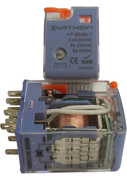 VT-ER4N-T-24VDC / 24VDC, 5A Dört Kontak (14 Pinli) Röle