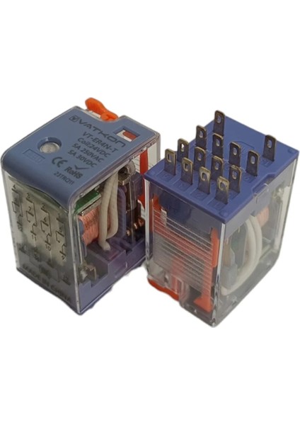 VT-ER4N-T-24VDC / 24VDC, 5A Dört Kontak (14 Pinli) Röle fiyatları