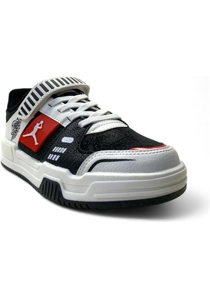 King Kısa Çocuk Sneaker Spor Ayakkabı Siyah - Kırmızı fiyatları