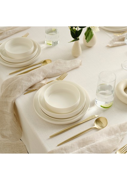 Earth Collection Finesse 24 Parça 6 Kişilik Yemek Takımı Beyaz