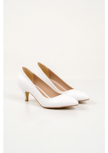 324 Kadın Deri Klasik Stiletto