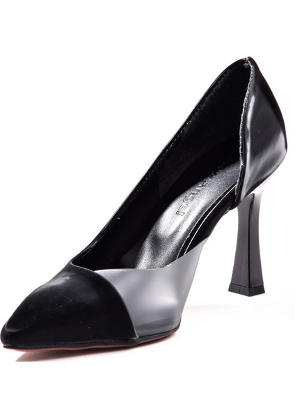 653 Kadın Şeffaf Detaylı Klasik Stiletto