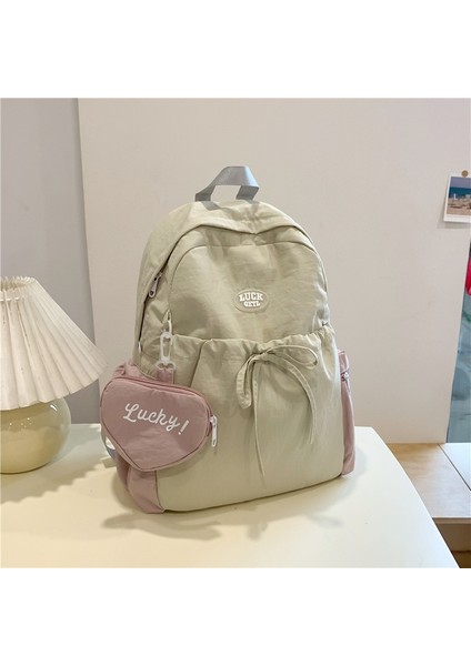 Çok Yönlü Dikiş, Kontrast Renkler, Gösterişli Sırt Çantası, Büyük Kapasite, Kızlar Için Basit Seyahat Su Geçirmez (Yurt Dışından)