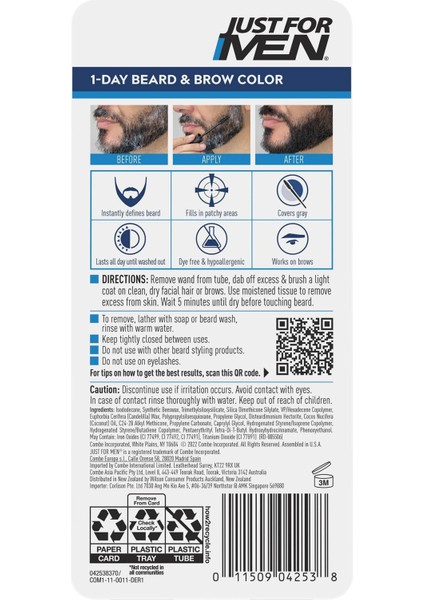 1 Günlük Geçici Sakal ve Kaş Boyası Koyu Kahverengi 9ml fiyatları
