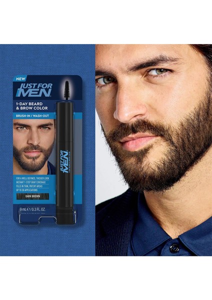 1 Günlük Geçici Sakal ve Kaş Boyası Koyu Kahverengi 9ml modelleri
