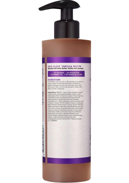 Black Vanilla Şampuan 355ML