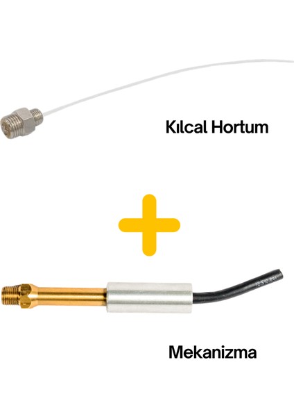 Detay Temizlik Tabancası Bilyeli Mekanizması ve Kılcal Hortumu 2 Parça Set