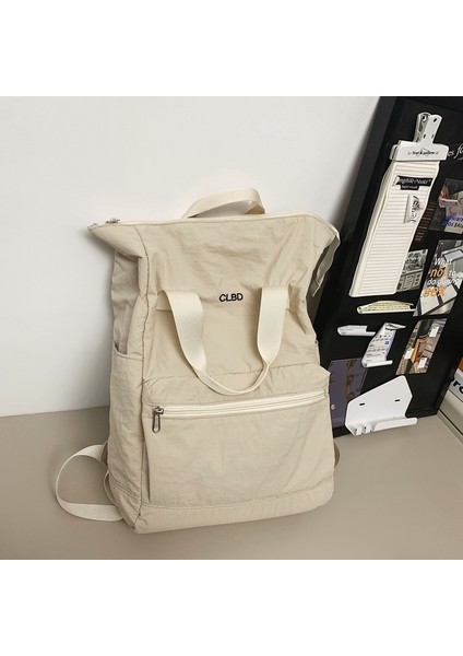 Düz Renkli Seyahat Sırt Çantası, Büyük Kapasiteli, Dış Mekan Su Geçirmez (Yurt Dışından)