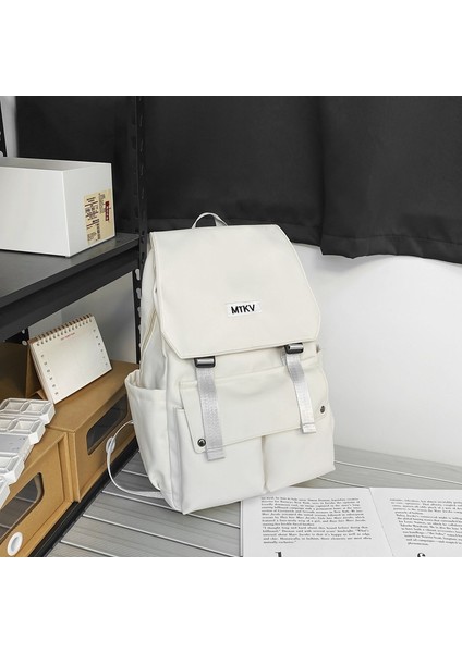 Büyük Kapasiteli Su Geçirmez Sırt Çantası Çevirme Seyahat Sırt Çantası Rahat Moda Basit Banliyö Çok Yönlü Okul Çantası (Yurt Dışından)