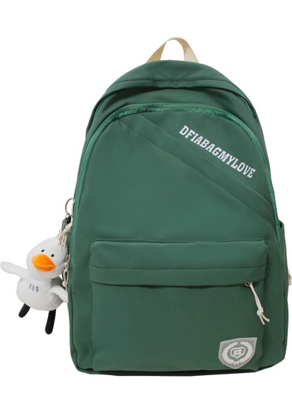 Basit Sırt Çantası Kadın Büyük Kapasiteli Lise Ortaokul Öğrencisi Okul Çantası (Yurt Dışından)