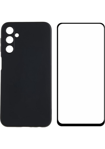 Wanlonfeng Rb2 Serisi Samsung Galaxy A54 5g Kılıf Ekran Filmi Tpu Telefon Kapaklı (Hassas Kesim)-Siyah (Yurt Dışından)