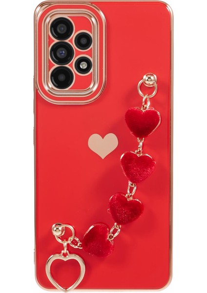 Samsung Galaxy A23 4G/A23 5g (Global Versiyon) Kılıf Darbeye Dayanıklı Tpu Telefon Kılıfı - Askılı-Kırmızı (Yurt Dışından)