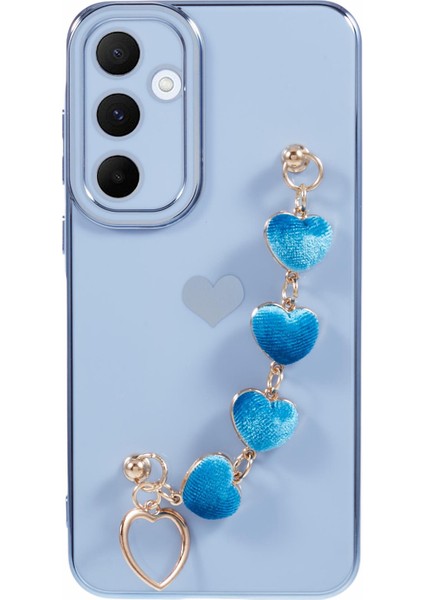 Samsung Galaxy S24 Kılıfı Galvanik Yumuşak Tpu Telefon Kabuğu Askı-Mavi Için (Yurt Dışından)