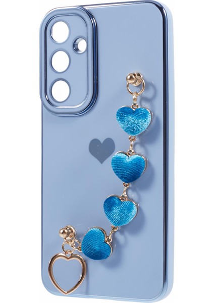 Samsung Galaxy S24 Kılıfı Galvanik Yumuşak Tpu Telefon Kabuğu Askı-Mavi Için (Yurt Dışından)