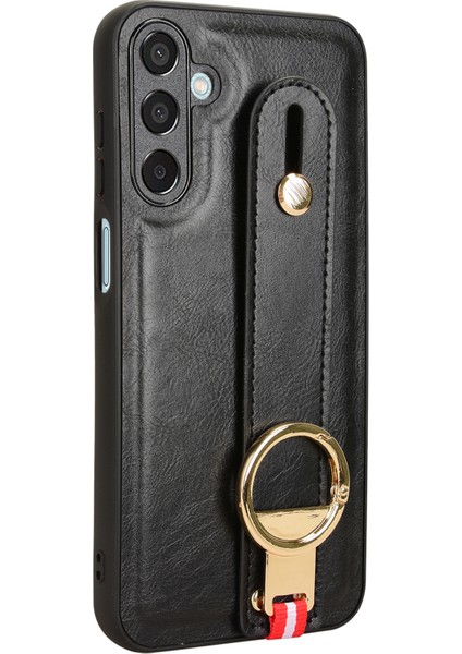 Samsung Galaxy M15 5g Kılıf Şişe Açacağı Bileklik Deri+Pc+Tpu Telefon Kapağı-Siyah (Yurt Dışından) fırsatları