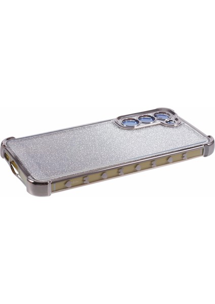 Samsung Galaxy S23 Kılıf Tpu Glitter Gradyan Telefon Kapağı Aşk Kalp Desenli Çerçeve-Gri (Yurt Dışından) fırsatları