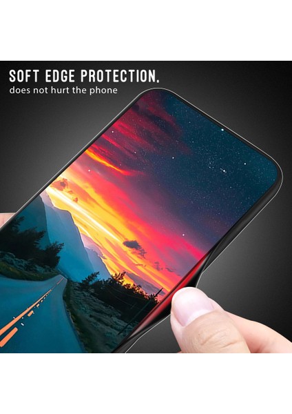 Samsung Galaxy S24 Fe Telefon Kılıfı Temperli Cam + Karbon Fiber Dokulu Tpu Kapak-Kırmızı (Yurt Dışından)