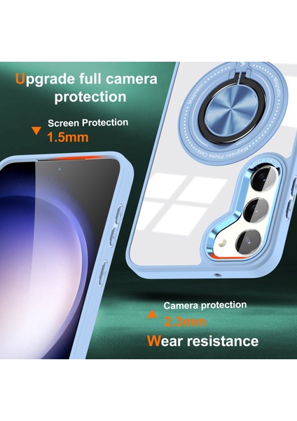 Samsung Galaxy S23 Kılıf Pc+Tpu 2'si 1 Arada Manyetik Kickstand Telefon Kılıfı-Bebek Mavisi (Yurt Dışından) fiyatları