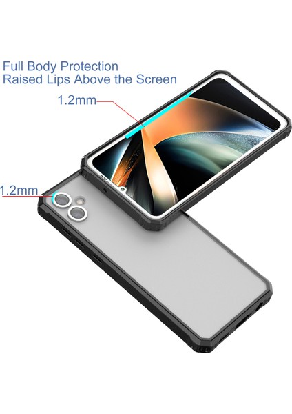 Samsung Galaxy A05 4g Kılıf Anti-Drop Pc+Tpu Telefon Kapağı-Siyah (Yurt Dışından) modelleri