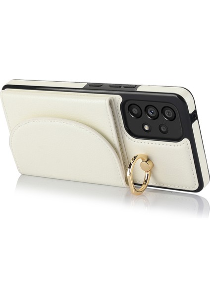 Samsung Galaxy A73 5g Cep Telefonu Kılıfı Rfıd Engelleme Cüzdan Kickstand Kapak-Beyaz (Yurt Dışından) modelleri