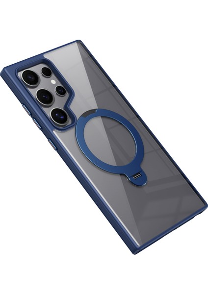 Samsung Galaxy S24 Ultra Kılıf Tpu+Magsafe-Mavi ile Uyumlu Akrilik Şeffaf Telefon Kapağı (Yurt Dışından) fırsatları