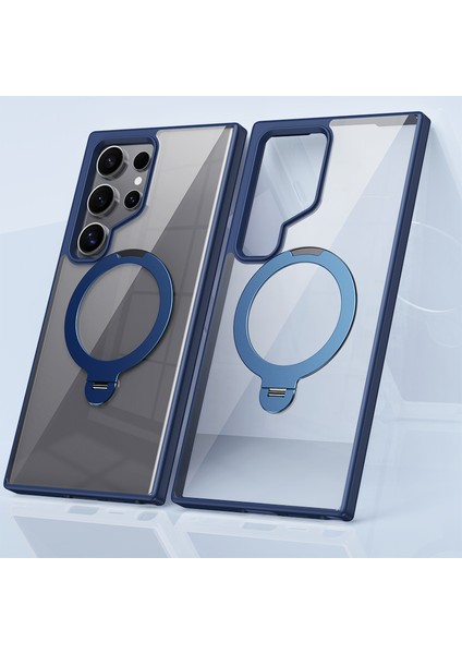 Samsung Galaxy S24 Ultra Kılıf Tpu+Magsafe-Mavi ile Uyumlu Akrilik Şeffaf Telefon Kapağı (Yurt Dışından) indirimleri