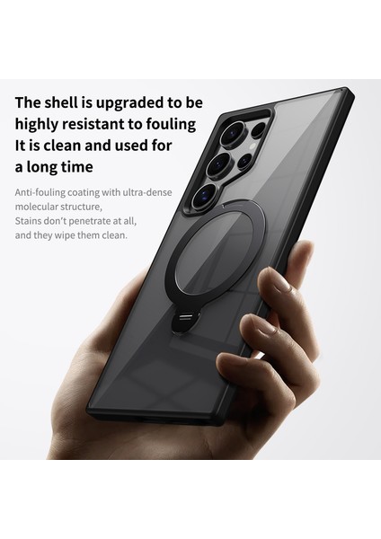 Samsung Galaxy S24 Ultra Kılıf Tpu+Magsafe-Siyah ile Uyumlu Akrilik Şeffaf Telefon Kapağı (Yurt Dışından) fırsatları