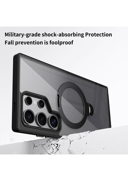 Samsung Galaxy S24 Ultra Kılıf Tpu+Magsafe-Siyah ile Uyumlu Akrilik Şeffaf Telefon Kapağı (Yurt Dışından) indirimleri
