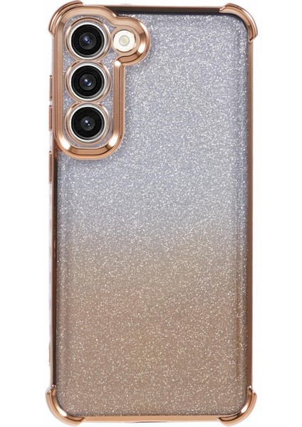 Samsung Galaxy S23 Kılıf Tpu Glitter Gradyan Telefon Kapağı Aşk Kalp Desenli Çerçeve-Altın (Yurt Dışından) indirimleri