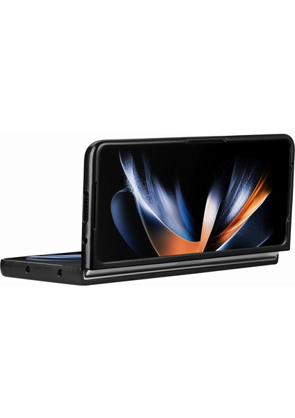 Samsung Galaxy Z Fold6 5g Kılıf Karbon Fiber Dokulu Deri Arka Kapak Kaymaz-Yeşil (Yurt Dışından)