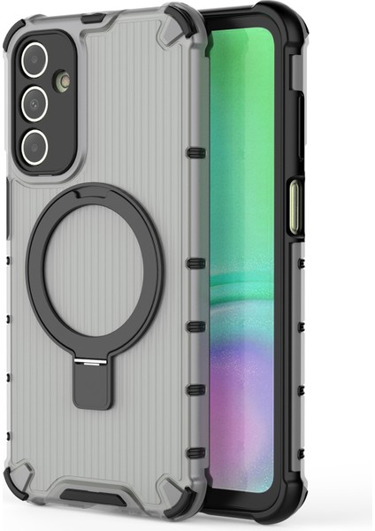 Samsung Galaxy A15 4G/A15 5g Kılıf Manyetik Kickstand Şerit Tasarım Pc+Tpu Telefon Kapağı-Gri (Yurt Dışından) fiyatları